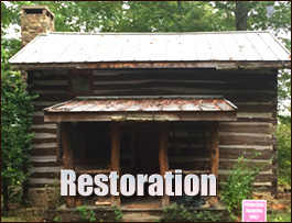 Historic Log Cabin Restoration  Penland, North Carolina